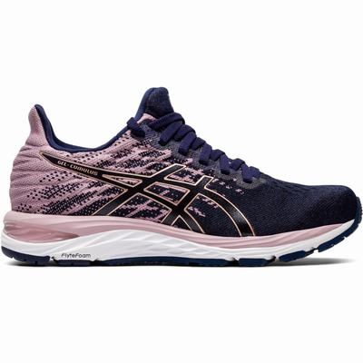 Női Asics Gel-Cumulus 21 Knit Futócipő AS4158720 Sötétkék/Rózsaszín Arany